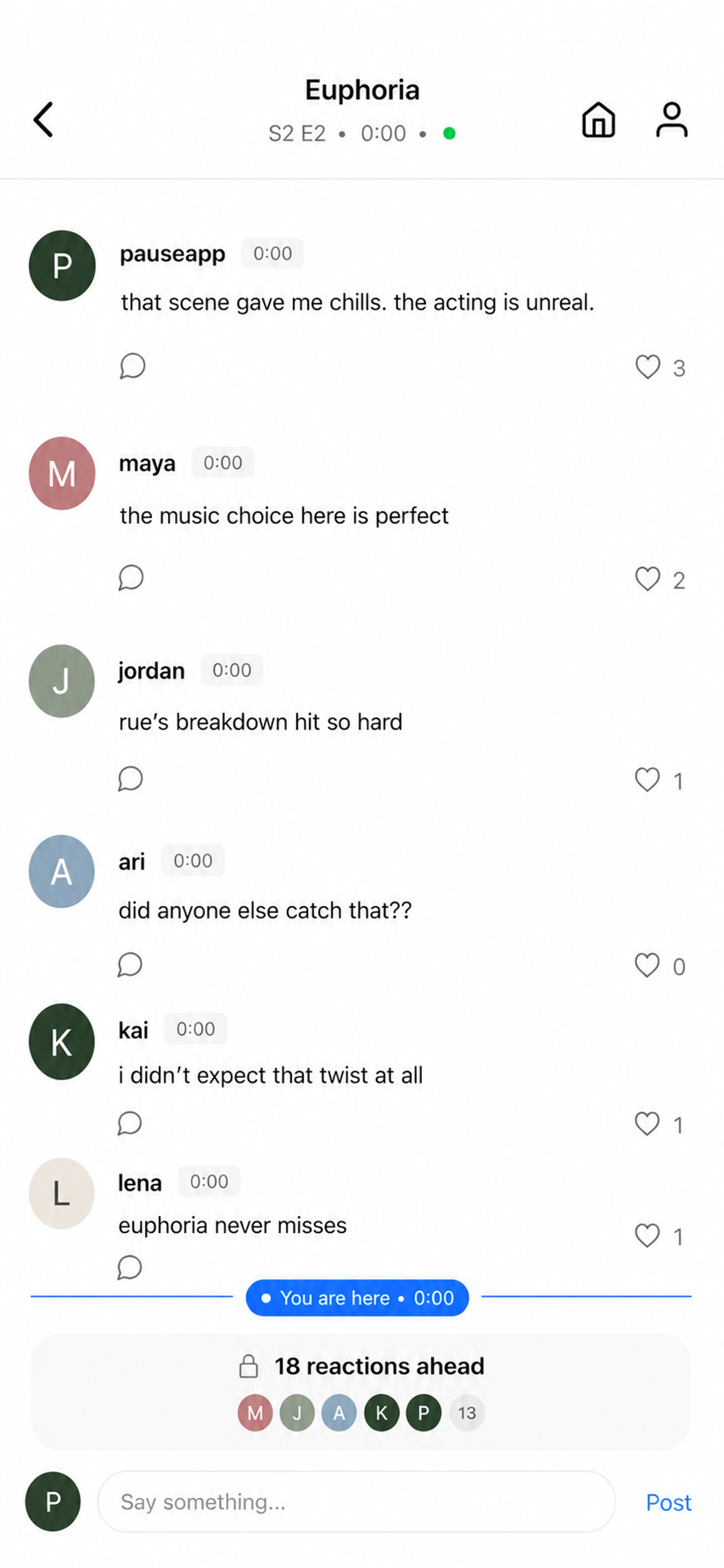 Pause comments at a paused timestamp